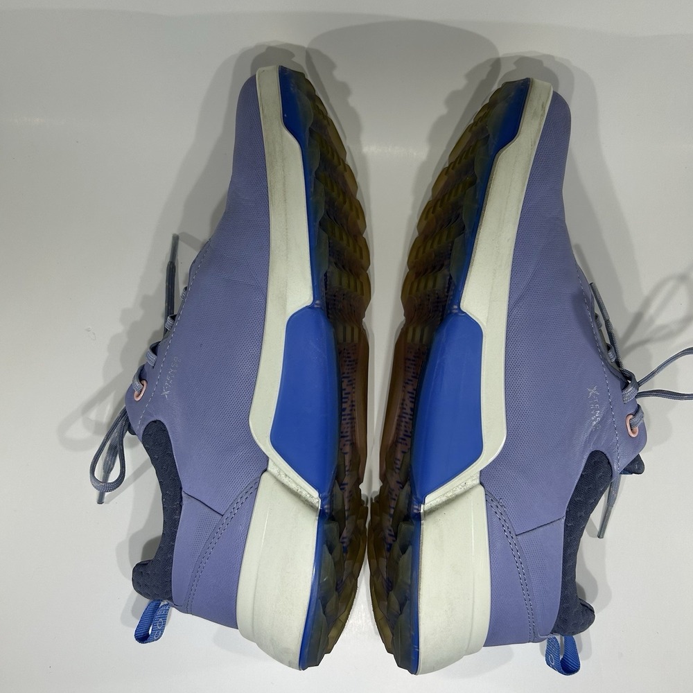 ECCO Golf Biom Hybrid Womens 8-8.5 Purple Blue Leather Cleated Shoes 39 - Picture 2 of 8